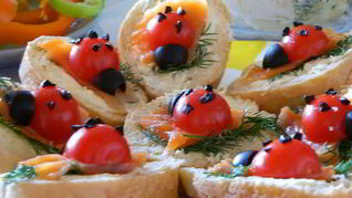 Рецепт Бутерброд Божья коровка