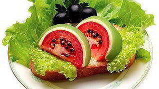 Рецепт Бутерброд с арбузом