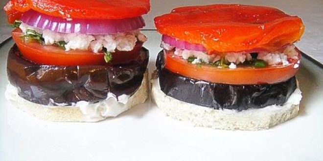 Рецепт бутерброд с баклажанами