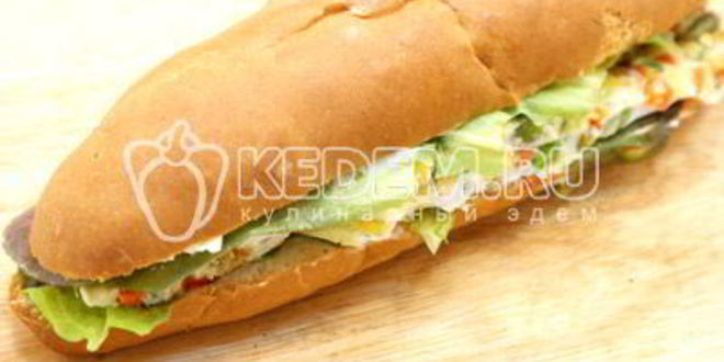 Рецепт бутерброд с овощами и омлетом