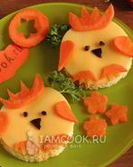 Бутерброд сырный детский