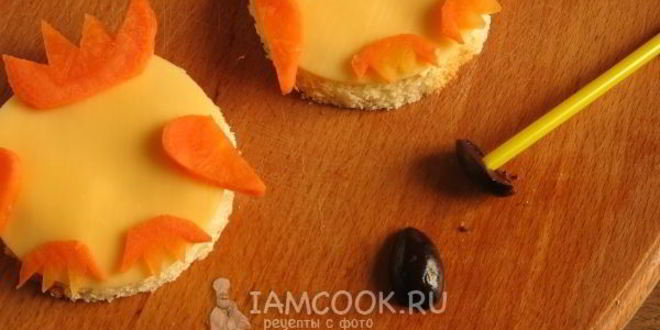 Рецепт бутерброд сырный детский
