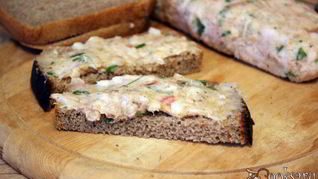 Рецепт Бутербродная намазка из сала с чесноком