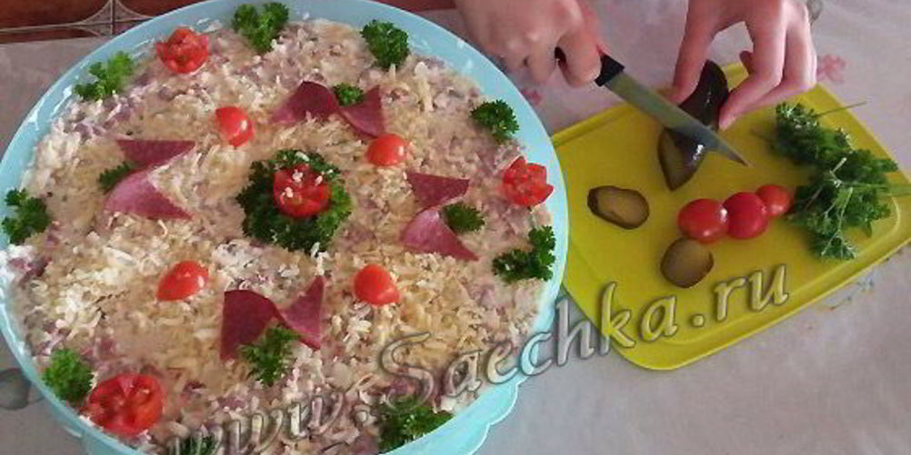 Как приготовить бутербродный торт