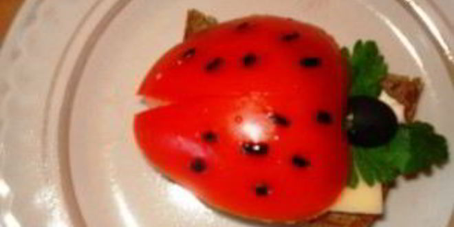 Рецепт бутерброды божья коровка