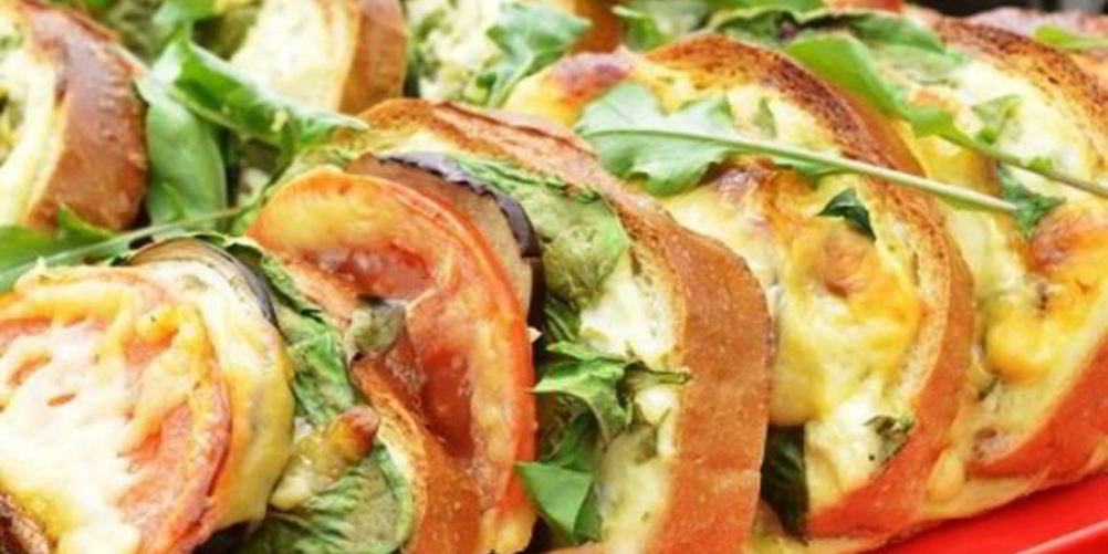 Как приготовить бутерброды с баклажанами и помидором