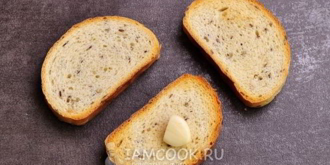 Рецепт бутерброды с баклажанами, помидорами и чесноком