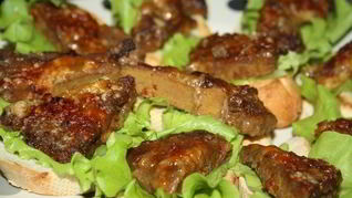 Рецепт Бутерброды с глазированной печенью