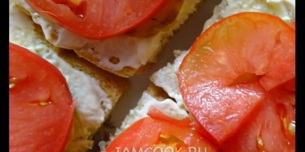 Рецепт бутерброды с баклажанами, помидорами и чесноком
