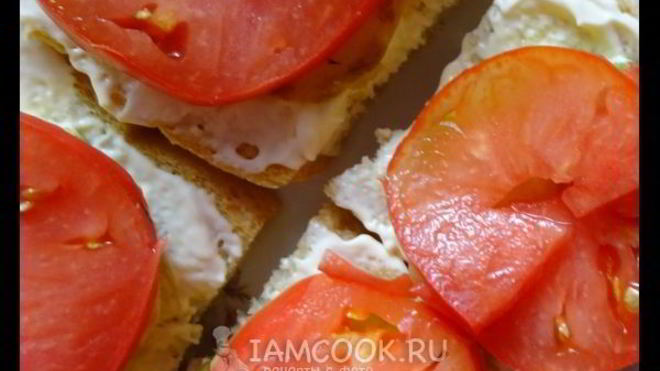 Рецепт Бутерброды с кабачками и помидорами