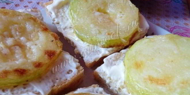 Рецепт бутерброды с кабачками и помидорами