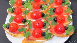 Рецепт Бутерброды с красной рыбой