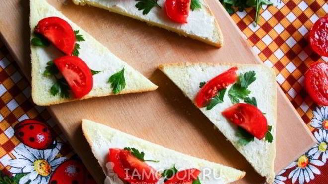 Рецепт Бутерброды с крем-сыром