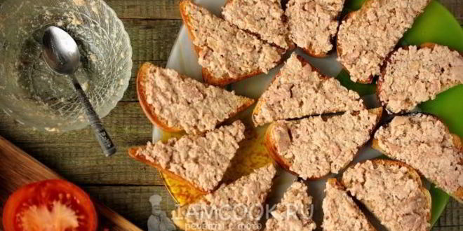 Рецепт бутерброды с печенью трески