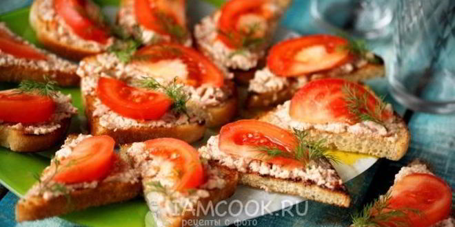 Рецепт бутерброды с печенью трески