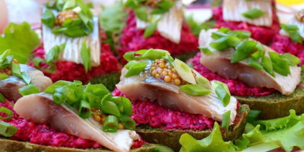 Рецепт бутерброды с сельдью