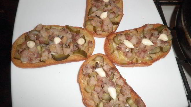 Рецепт Бутерброды с сельдью