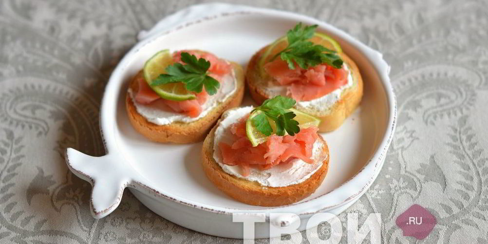 Как приготовить бутерброды с семгой
