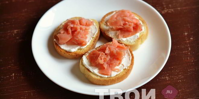 Рецепт бутерброды с семгой