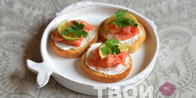Рецепт бутерброды с семгой