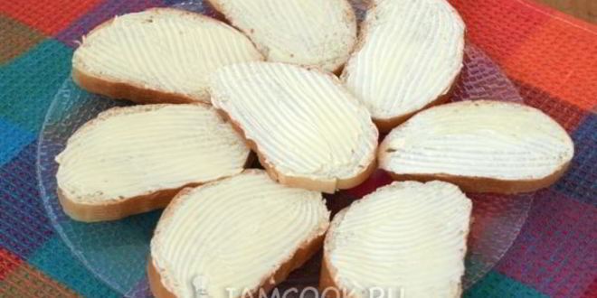 Рецепт бутерброды с сыром и колбасой