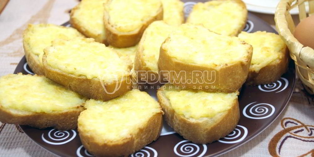 Рецепт бутерброды с шампиньонами и сыром