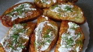 Рецепт Бутерброды с тертым картофелем и яйцом