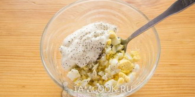 Рецепт бутербродов с яйцома