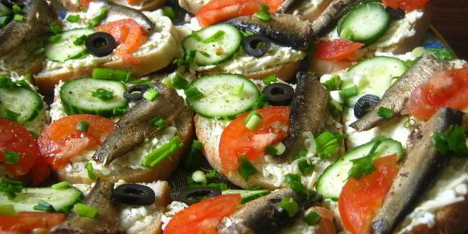 Рецепт бутерброды со шпротами