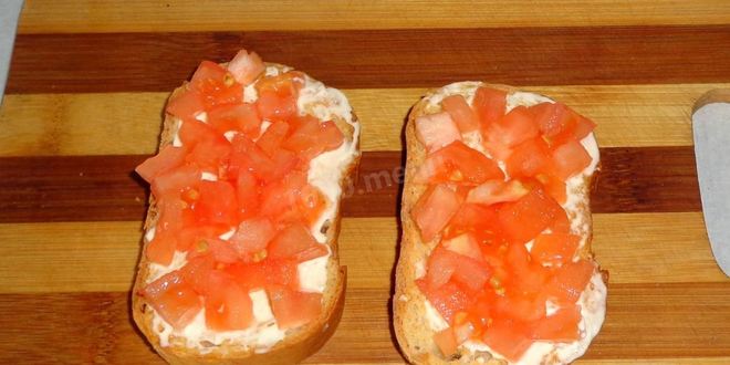 Рецепт бутерброды в духовке с помидорами