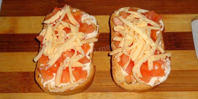 Рецепт бутерброды в духовке с помидорами