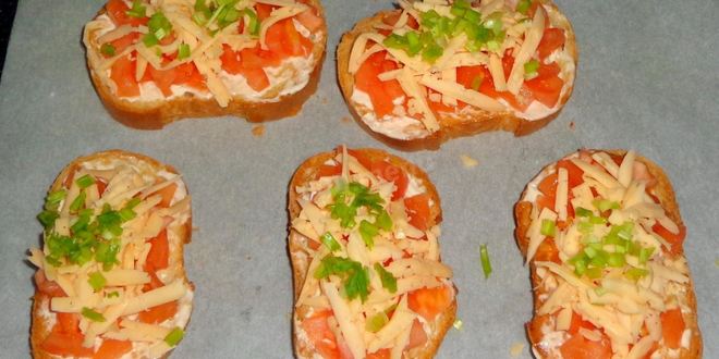 Рецепт бутерброды в духовке с помидорами