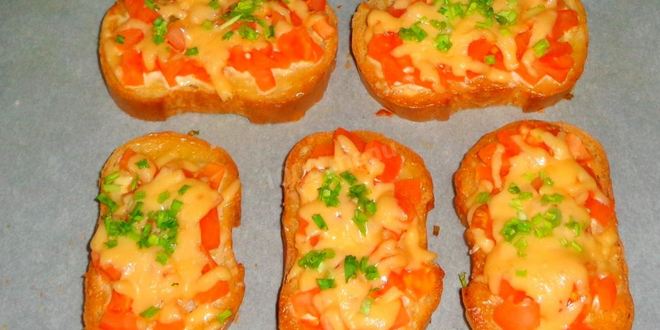 Рецепт бутерброды в духовке с помидорами
