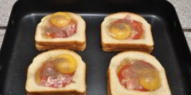 Рецепт бутерброды в духовке с яйцом