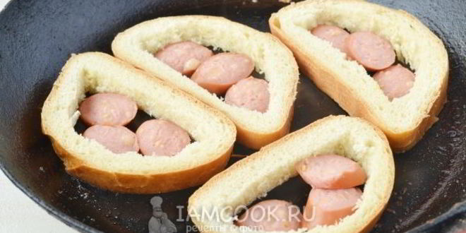 Рецепт горячие бутерброды на сковороде