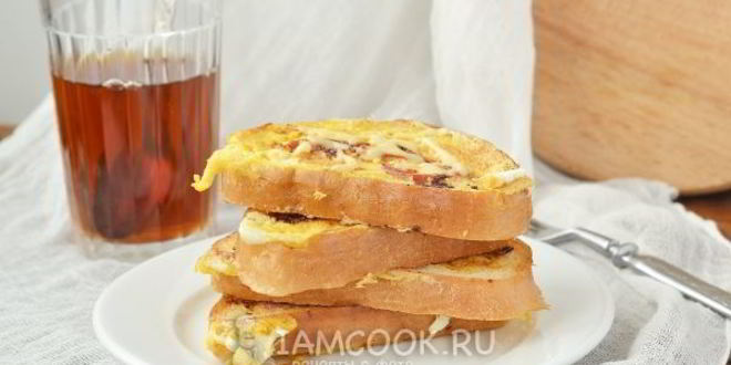 Рецепт горячие бутерброды на сковороде
