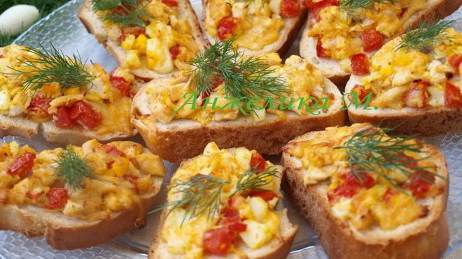 Рецепт Горячие бутерброды с курицей и помидорами