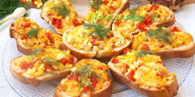 Рецепт горячие бутерброды с курицей и помидорами