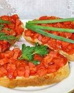 Горячие бутерброды с помидорами