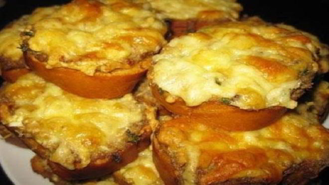 Рецепт Горячие бутерброды с рыбой