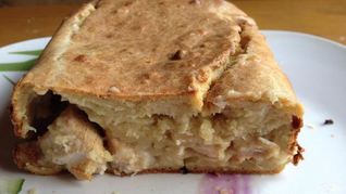 Рецепт Сырный кекс с курицей