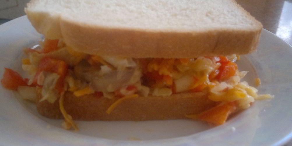 Как приготовить вегетарианский бутерброд с овощами и грибами