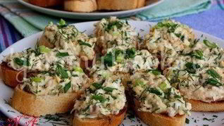 Рецепт Закусочные бутерброды с печенью трески
