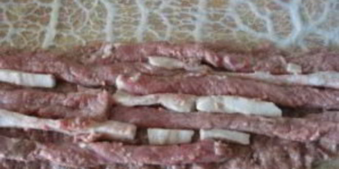 Рецепт домашняя колбаса в свиной сетке