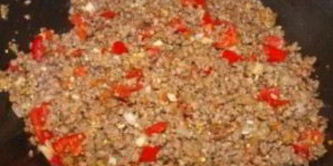 Рецепт фарш с баклажанами и помидорами