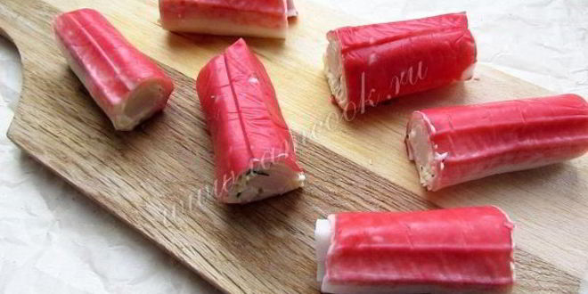 Рецепт фаршированных крабовых палочек в кляре