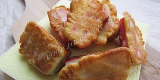 Рецепт фаршированных крабовых палочек в кляре