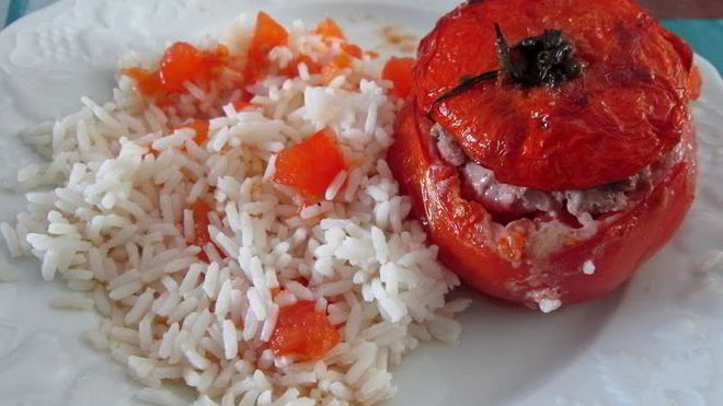 Рецепт Фаршированные помидоры фаршем в духовке