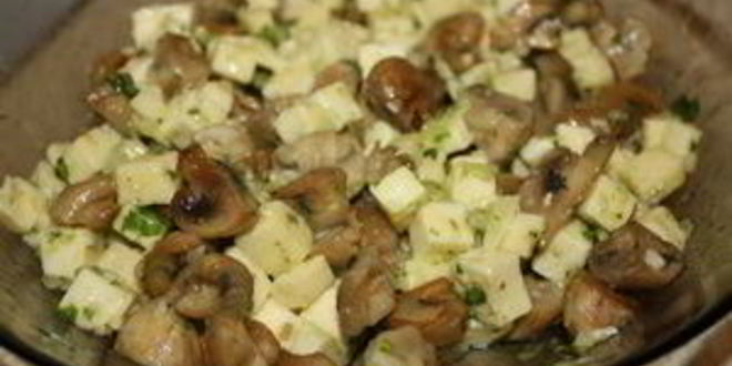 Рецепт грибная закуска на хлебе