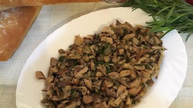 Рецепт Холодная закуска Вешенки